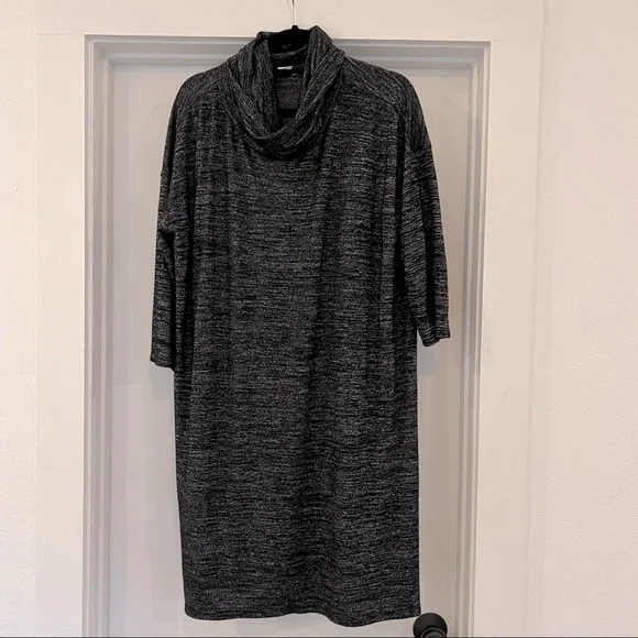 open lace back dress Pullover Sweater Dress/Asymmetrical Knit Sweater/Cowl Neck Sweater/Oversized Knit Top/Customized Tunic Dress/Plus Size Sweatshirt/Casual Jumper (Y1853 main image 0